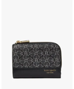 kate spade new york スペード フラワー スモール コンパクト ウォレット ケイトスペードニューヨーク 財布・ポーチ・ケース 財布 ブラック【送料無料】