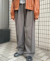 Oriens JOURNAL STANDARD 《追加》アウトシームスウェットワイドパンツ オリエンス ジャーナルスタンダード パンツ ジャージ・スウェットパンツ グレー ネイビー【送料無料】