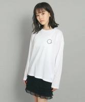 【SALE／37%OFF】PINK-latte 【130cmあり】クマちゃんプリント ロンT ピンク ラテ トップス カットソー・Tシャツ ホワイト パープル