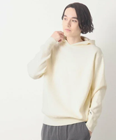 【SALE／40%OFF】Dessin フーデッドニットプルオーバー デッサン トップス ニット ホワイト グレー ブラック ブルー【送料無料】