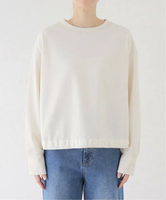 【SALE／30%OFF】La Totalite 【Munich/ミューニック】 light boucle double pullover ラ トータリテ トップス カットソー・Tシャツ ホワイト ブラック【送料無料】