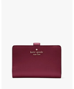 【SALE／60%OFF】kate spade new york マディソン スモール ミディアム コンパクト バイフォールド ウォレット ケイトスペードニューヨーク 財布・ポーチ・ケース 財布 レッド【送料無料】