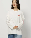 【SALE／50%OFF】niko and ... 【Coca-Cola (コカ・コーラ)】コレクション フォトプリントロングTシャツ ニコアンド トップス カットソー・Tシャツ ホワイト ブラック