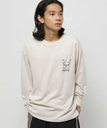 【SALE／30%OFF】niko and ... 【KAVU(カブー)】ピグメントロゴロングスリーブTシャツ ニコアンド トップス カットソー・Tシャツ ホワイト グレー ベージュ【送料無料】