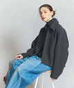 BEAUTY&YOUTH UNITED ARROWS 【WEB限定】ウールライク ショートジップブルゾン ビューティー＆ユース　ユナイテッドアローズ ジャケット・アウター その他のジャケット・アウター グレー ホワイト【送料無料】