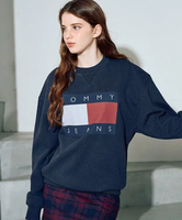 【SALE／30%OFF】TOMMY JEANS リラックスメランジフラッグトレーナー トミーヒルフィガー トップス スウェット・トレーナー【送料無料】