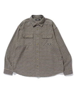 XLARGE PLAID L/S SHIRT エクストララージ トップス シャツ・ブラウス ベージュ ブルー ブラウン【送料無料】