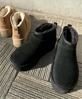 JOURNAL STANDARD relume 《追加》【UGG/アグ】CLASSIC ULTRA MINI PLATFORM 1135092 BLACK/CHESTNUT ジャーナル スタンダード レリューム シューズ・靴 その他のシューズ・靴 ブラック ブラウン【送料無料】