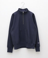 JOINT WORKS CHAMPION / チャンピオン REVERSE WEAVE HALF ZIP SWEAT ジョイントワークス トップス スウェット・トレーナー ネイビー【送料無料】