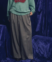 MAISON SPECIAL 【Italian Dead Stock Fabric】Three-tuck Wide Pants メゾンスペシャル パンツ スラックス・ドレスパンツ グレー ホワイト ブルー ネイビー【送料無料】