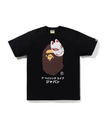 A BATHING APE JAPANESE FOX MASK TEE ア ベイシング エイプ トップス カットソー・Tシャツ ブラック ホワイト【送料無料】