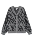 X-girl ZEBRA KNIT CARDIGAN エックスガール トップス カーディガン グレー ブルー ピンク【送料無料】