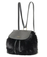 【SALE／30%OFF】X-girl FAUX FUR BAG エックスガール バッグ リュック・バックパック ブラック グレー【送料無料】