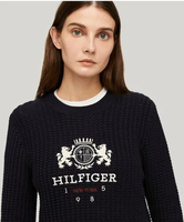 TOMMY HILFIGER バーシティクレストクルーネックセーター トミーヒルフィガー トップス ニット【送料無料】