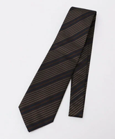 【SALE／40%OFF】SHIPS MEN 【SHIPS別注】Stefano Cau: シルク レップ ヴィンテージ ストライプ ネクタイ シップス スーツ・フォーマル ネクタイ・蝶ネクタイ ブラウン グレー【送料無料】