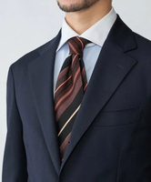 【SALE／40%OFF】SHIPS MEN 【SHIPS別注】Stefano Cau: ウール マルチ ストライプ ネクタイ シップス スーツ・フォーマル ネクタイ・蝶ネクタイ ベージュ ブラック レッド【送料無料】