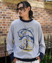 Schott 50S OVER SIZE KNIT "SHARK"/50's オーバーサイズニット"シャーク ショット トップス ニット ブルー ブラック【送料無料】