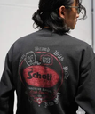 Schott CREW SWEAT CIRCLE ICON/クルースウェット サークルアイコン ショット トップス スウェット・トレーナー ブラック ブラウン グレー【送料無料】