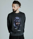 Schott CREW SWEAT "PANTHER"/クルーネックスウェット "パンサー ショット トップス スウェット・トレーナー ブラック【送料無料】