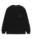 HUF SCRIPT POCKET LS TEE / HUF ハフ ロンT ハフ トップス カットソー・Tシャツ ブラック ブラウン ホワイト【送料無料】