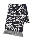 HUF OUTLINES JACQUARD SCARF / HUF ハフ スカーフ ハフ ファッション雑貨 マフラー・ストール・ネックウォーマー ネイビー【送料無料】