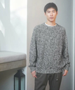 UNITED ARROWS green label relaxing BUMPY ラグラン クルーネック ニット ユナイテッドアローズ グリーンレーベルリラクシング トップス ニット ブラック グレー ベージュ【送料無料】