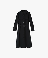 【SALE／30%OFF】To b. by agnes b. WW66 MANTEAU ロングトレンチコート アニエスベー ジャケット・アウター トレンチコート ブラック【送料無料】