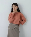 【SALE／50%OFF】N. Natural Beauty Basic シャーリングカフスブラウス エヌ ナチュラルビューティーベーシック* トップス シャツ・ブラウス オレンジ ホワイト ブルー【送料無料】