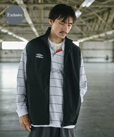 【SALE／30%OFF】URBAN RESEARCH DOORS 『別注』UMBRO*DOORS RS TRACK VEST アーバンリサーチドアーズ トップス ベスト・ジレ ブラック グレー ネイビー【送料無料】