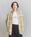 BEAUTY&YOUTH UNITED ARROWS チェック シャツ ビューティー＆ユース　ユナイテッドアローズ トップス シャツ・ブラウス ベージュ ブラック【送料無料】