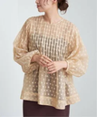 IENA TORRAZZO DONNA/トラッゾドンナ dotblouse ブラウス DOTBLOUSE イエナ トップス シャツ・ブラウス ベージュ ブラック【送料無料】