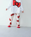 【SALE／50%OFF】LOWRYS FARM KIDS【HELLO KITTY 】 ニットパンツ ローリーズファーム パンツ その他のパンツ ホワイト ブラック