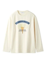 gelato pique 【HOMME】ワンポイントソフトクリーム柄ロンT ジェラートピケ トップス カットソー・Tシャツ ホワイト ネイビー【送料無料】