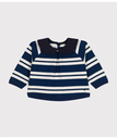 【SALE／20%OFF】PETIT BATEAU ボーダー長袖プルオーバー プチバトー トップス スウェット・トレーナー ネイビー【送料無料】