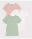 【SALE／10%OFF】PETIT BATEAU 半袖Tシャツ3枚組 プチバトー インナー・ルームウェア その他のインナー・ルームウェア【送料無料】