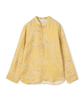 TOMORROWLAND BUYING WEAR BAGUTTA リネン スタンドカラープルオーバーシャツ トゥモローランド トップス シャツ・ブラウス カーキグリーン オレンジ【送料無料】