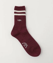 UNITED ARROWS green label relaxing ＜ROSTER SOX＞LA 84 ライン ソックス ユナイテッドアローズ グリーンレーベルリラクシング 靴下・レッグウェア 靴下 レッド ブルー ネイビー