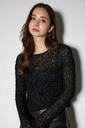 【SALE／40%OFF】rienda バックリボンメッシュニットトップス リエンダ トップス ニット ブラック ホワイト ピンク【送料無料】
