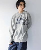 【SALE／33%OFF】LOWRYS FARM 【UNISEX】リメイクカレッジウラケ* ローリーズファーム トップス スウェット・トレーナー グレー ブラック【送料無料】