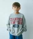 UNITED ARROWS green label relaxing ＜Champion＞TJ CP クルーネック スウェット ロゴ / キッズ 140cm-160cm ユナイテッドアローズ グリーンレーベルリラクシング トップス スウェット・トレーナー グレー ホワイト ネイビー【送料無料】