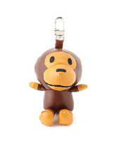 A BATHING APE BABY MILO PLUSH DOLL KEY CHAIN ア ベイシング エイプ ファッション雑貨 チャーム・キーチェーン ブラウン【送料無料】