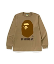 A BATHING APE BY BATHING APE LS TEE ア ベイシング エイプ トップス カットソー・Tシャツ ベージュ ブラック ブルー グレー ネイビー カーキ ホワイト イエロー【送料無料】