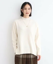 【SALE／15%OFF】INDIVI 【冬ニット人気NO.1!/カシミヤ混】バックスリット ハイネックニット インディヴィ トップス ニット ホワイト グリーン ベージュ オレンジ ブルー グレー ブラック【送料無料】