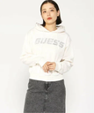 GUESS GUESS パーカーCECILIA Hoodie Sweatshirt ゲス トップス パーカー・フーディー ホワイト ブラック【送料無料】