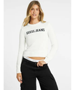 GUESS JEANS GUESS JEANS ニット セーター(W)Guess Intarsia Sweater ゲス トップス ニット ホワイト グリーン ネイビー【送料無料】