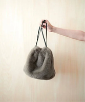 JOURNAL STANDARD FURNITURE 24F1 POUCH FUR フェイクファー ポーチ ジャーナルスタンダードファニチャー 文房具 その他の文房具 グレー ベージュ オレンジ