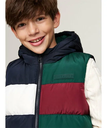 TOMMY HILFIGER BOYS カラーブロックリップストップパデッドベスト トミーヒルフィガー ジャケット・アウター ダウンジャケット・ダウンベスト【送料無料】