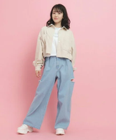 【SALE／30%OFF】PINK-latte 【カラー追加/セットアイテム】ショート丈シャツブルゾン ピンク ラテ トップス アンサンブル ホワイト ピンク ブラック