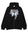 X-girl BUTTERFLY ZIP UP HOODIE エックスガール トップス パーカー・フーディー ブラック カーキ パープル【送料無料】