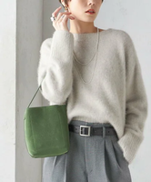 SHIPS WOMEN 〈手洗い可能〉FOX クルーネック プルオーバー 24AW シップス トップス ニット ホワイト ピンク ブルー ネイビー【送料無料】